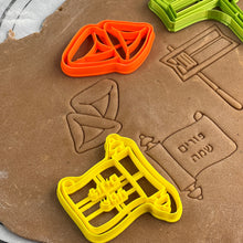 Load image into Gallery viewer, Jewish Purim Cookie Cutters by 3D Kitchen Art