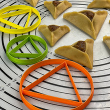 Load image into Gallery viewer, Purim Hamentashen Humentashen Oznei Haman Cookie Cutters by 3D Kitchen Art