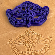 Load image into Gallery viewer, Purim Mask & Purim Megillat Esther Scroll Cookie Cutter & Mold by 3D Kitchen Art