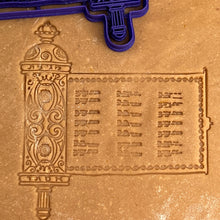 Load image into Gallery viewer, Purim Mask & Purim Megillat Esther Scroll Cookie Cutter & Mold by 3D Kitchen Art