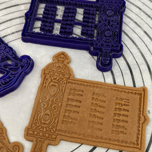 Load image into Gallery viewer, Purim Mask & Purim Megillat Esther Scroll Cookie Cutter & Mold by 3D Kitchen Art