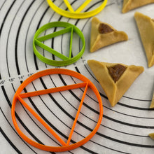 Load image into Gallery viewer, Purim Hamentashen Humentashen Oznei Haman Cookie Cutters by 3D Kitchen Art