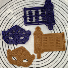 Load image into Gallery viewer, Purim Mask & Purim Megillat Esther Scroll Cookie Cutter & Mold by 3D Kitchen Art