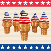 Load image into Gallery viewer, LIMITED EDITION 3D Printed “Patriot ” Ice Cream Cone Box
