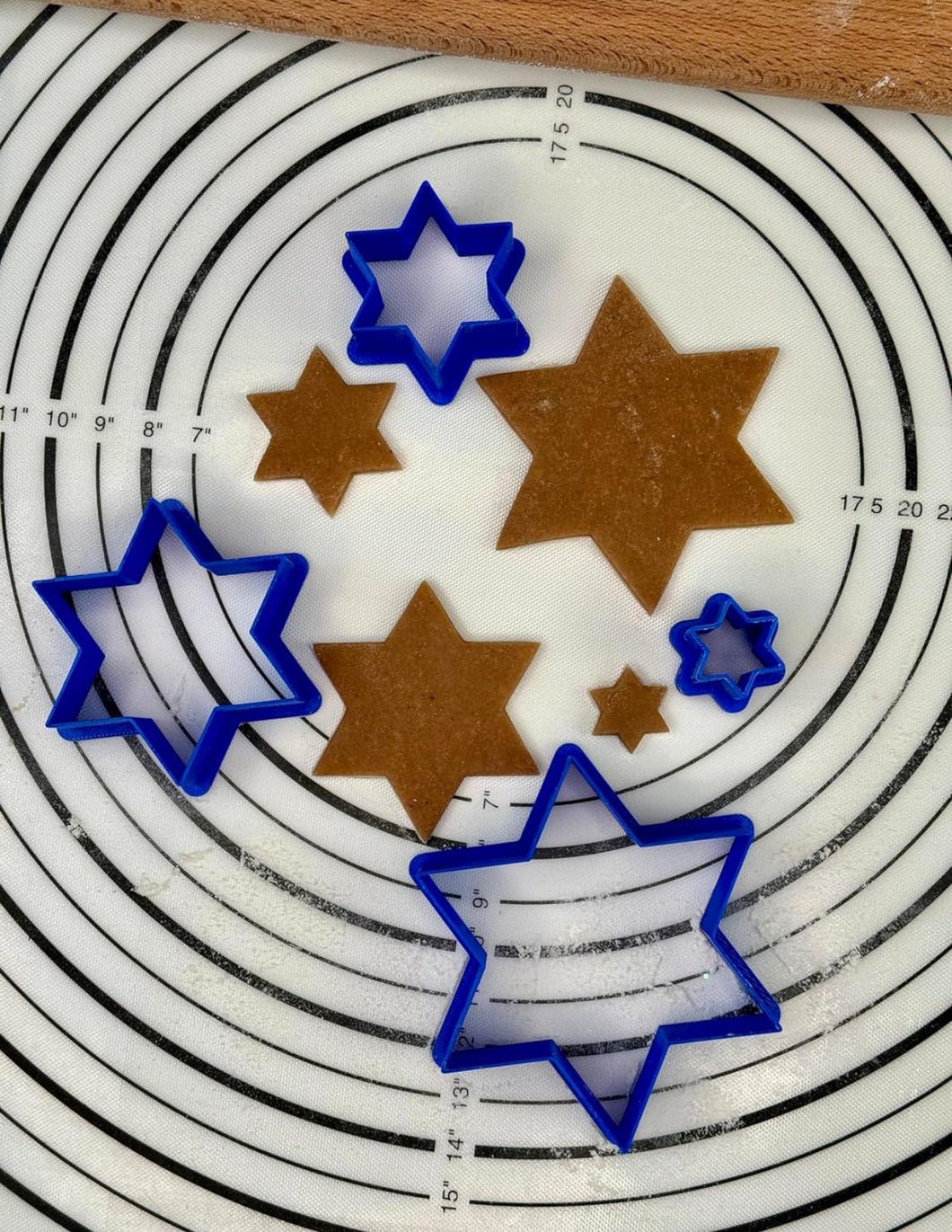 Set if 4 Davids Star Magen David Cake Biscuit and Cookie Cutters