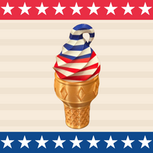 Load image into Gallery viewer, LIMITED EDITION 3D Printed “Patriot ” Ice Cream Cone Box
