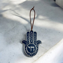 Load image into Gallery viewer, Hamsa Chai Hand Ornament | Wall decor | Yoga | Jewish Decoration
