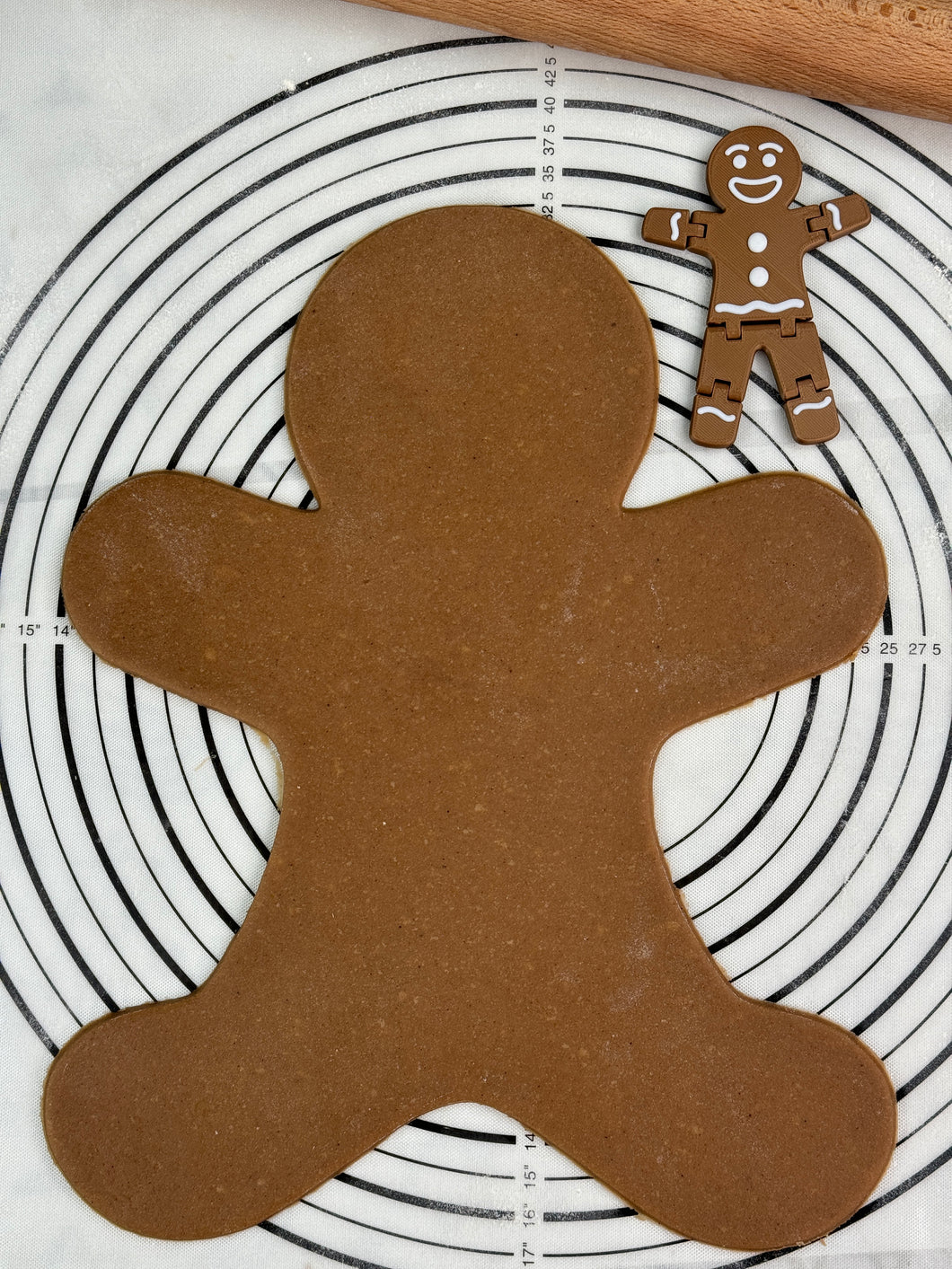 Giant Gingerbread Man Cookie Cutter and Mold (Size - 15” inches)