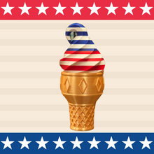 Load image into Gallery viewer, LIMITED EDITION 3D Printed “Patriot ” Ice Cream Cone Box
