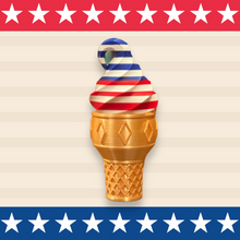 Load image into Gallery viewer, LIMITED EDITION 3D Printed “Patriot ” Ice Cream Cone Box
