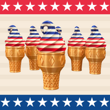 Load image into Gallery viewer, LIMITED EDITION 3D Printed “Patriot ” Ice Cream Cone Box
