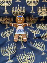 Load image into Gallery viewer, Articulated Flexible Latkes Cheef Hanukkah Gingerbread Man Produced by 3D Kitchen Art
