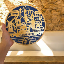 Load image into Gallery viewer, GOLDEN JERUSALEM ירושלים Golden Jerusalem Ornament Boho decor | Wall decor | Jewish Decoration
