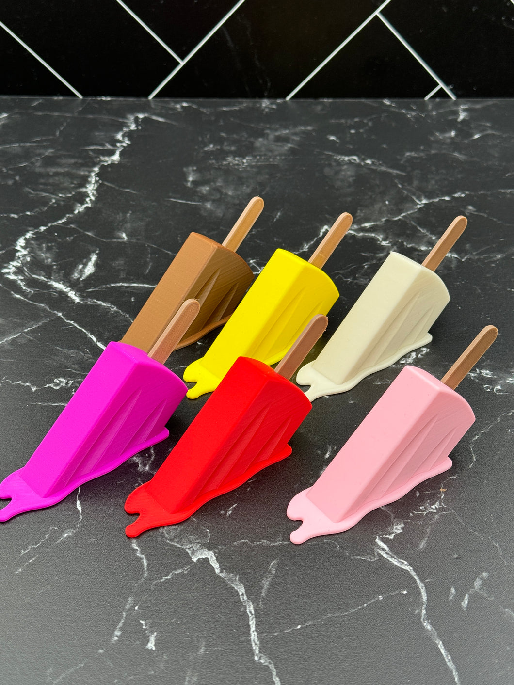 Set of 6 Melted Ice Cream