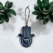 Load image into Gallery viewer, Hamsa Chai Hand Ornament | Wall decor | Yoga | Jewish Decoration
