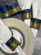 Load image into Gallery viewer, Shabbat Shalom Golden Jerusalem Napkin Ring Home Table Decoration
