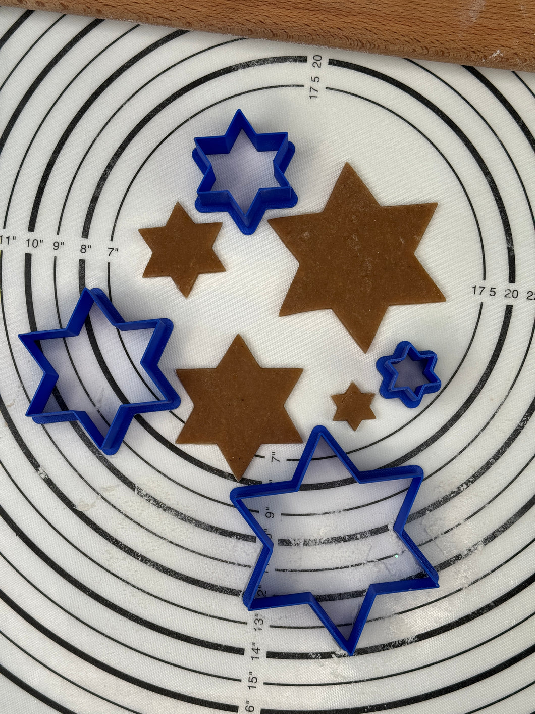 Set if 4 “David’s Star” Cake, Biscuit & Cookie Cutters