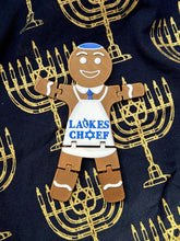 Load image into Gallery viewer, Articulated Flexible Latkes Cheef Hanukkah Gingerbread Man Produced by 3D Kitchen Art
