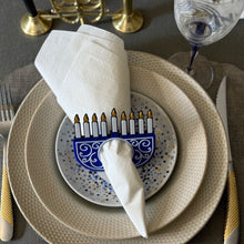 Load image into Gallery viewer, Hanukkiah Napkin Ring
