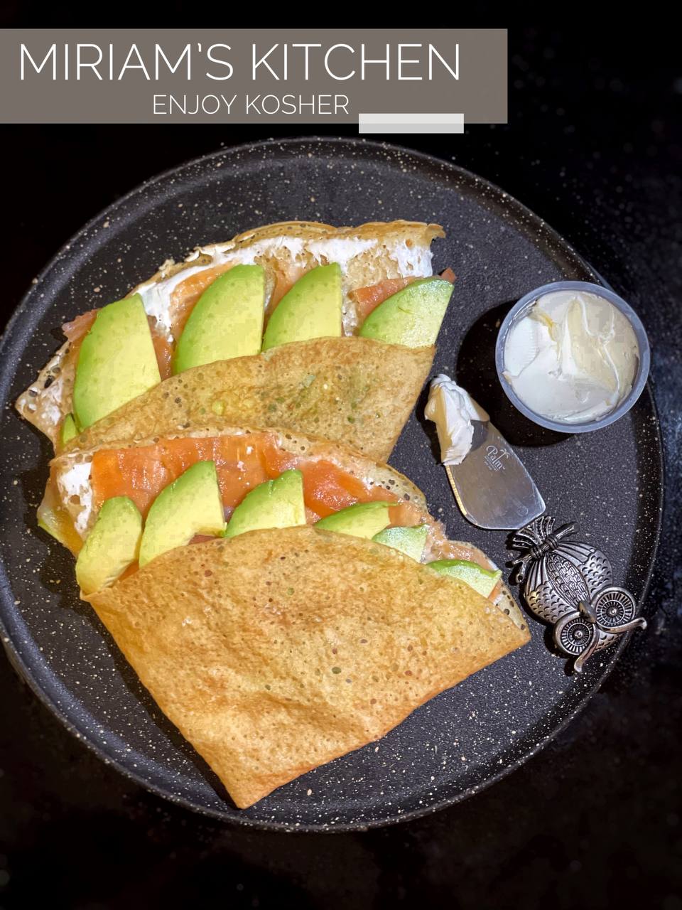 Crepes with Salmon and Avocado Passover Recipe