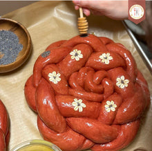 Load image into Gallery viewer, Beet Sourdough Challah + Lievito Madre Recipe
