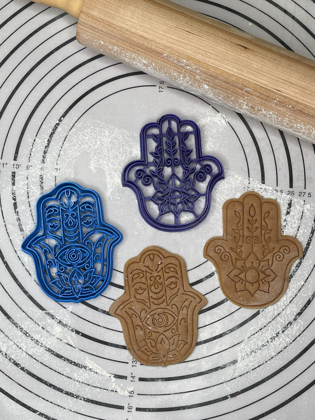 Set of 2 Hamsa Cookie Cutters & Molds