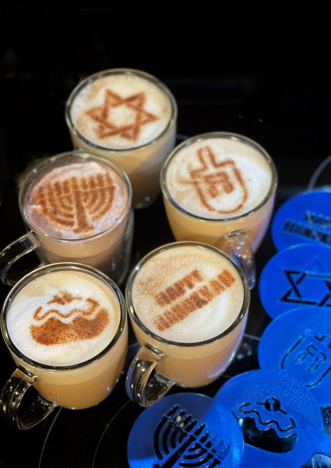 Set of 8 Hanukkah Stencils