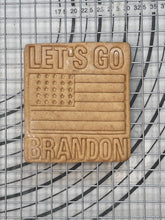 Load image into Gallery viewer, Let’s Go Brandon American Flag Cookie Cutter &amp; Mold 5-Inch-Scale Produced by 3D Kitchen Art
