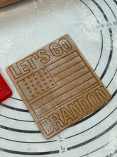 Load image into Gallery viewer, Let’s Go Brandon American Flag Cookie Cutter &amp; Mold 5-Inch-Scale Produced by 3D Kitchen Art
