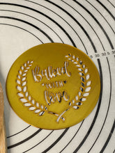 Load image into Gallery viewer, Baked with Love - Artisan Home Baked Bread Stencil Size - S 4-Inch-Scale Produced by 3D Kitchen Art
