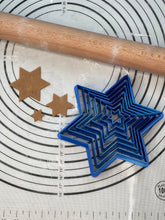 Load image into Gallery viewer, Premium Quality Set if 7 “David’s Star” Cake, Biscuit &amp; Cookie Cuttes Produced by 3D Kitchen Art
