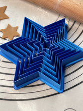 Load image into Gallery viewer, Premium Quality Set if 7 “David’s Star” Cake, Biscuit &amp; Cookie Cuttes Produced by 3D Kitchen Art
