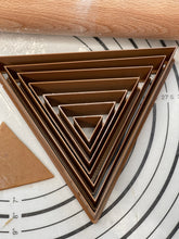 Load image into Gallery viewer, Premium Quality Set if 7 “Triangle” Cake, Biscuit &amp; Cookie Cuttes Produced by 3D Kitchen Art
