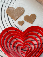 Load image into Gallery viewer, Premium Quality Set of 9 “Heart” Cake, Biscuit &amp; Cookie Cuttes Produced by 3D Kitchen Art
