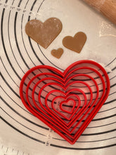 Load image into Gallery viewer, Premium Quality Set of 9 “Heart” Cake, Biscuit &amp; Cookie Cuttes Produced by 3D Kitchen Art
