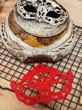 Load image into Gallery viewer, Mask - Artisan Home Baked Bread Stencil 4-Inch-Scale Produced by 3D Kitchen Art
