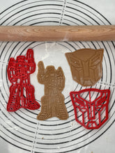 Load image into Gallery viewer, Premium Quality Set of 2 Transformers Autobot Symbol Optimus Prime Cookie Cutters And Molds by 3D Kitchen Art
