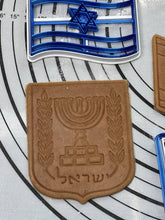 Load image into Gallery viewer, Set of 2 Flag of Israel and Emblem of Israel
