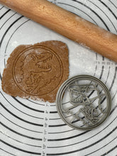 Load image into Gallery viewer, Jurassic Park Logo Cookie Cutter Mold 4-Inch-Scale Produced by 3D Kitchen Art
