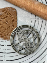 Load image into Gallery viewer, Jurassic Park Logo Cookie Cutter Mold 4-Inch-Scale Produced by 3D Kitchen Art
