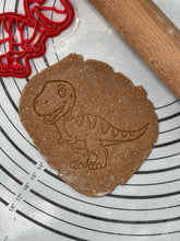 Load image into Gallery viewer, T-Rex Tyrannosaurus Rex Baby Dinosaur Cookie Cutter &amp; Mold 4.5-Inch-Scale Produced by 3D Kitchen Art

