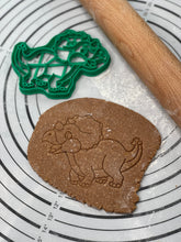 Load image into Gallery viewer, Triceratops Baby Dinosaur Cookie Cutter &amp; Mold 3.5-Inch-Scale Produced by 3D Kitchen Art
