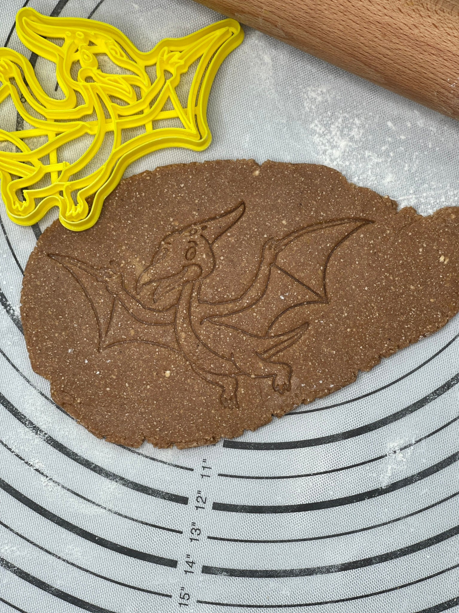 DINO PTERODACTYL - ecrandal handmade copper cookie cutters