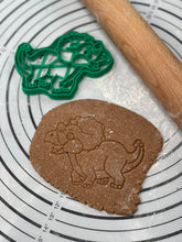 Load image into Gallery viewer, Triceratops Baby Dinosaur Cookie Cutter &amp; Mold 3.5-Inch-Scale Produced by 3D Kitchen Art
