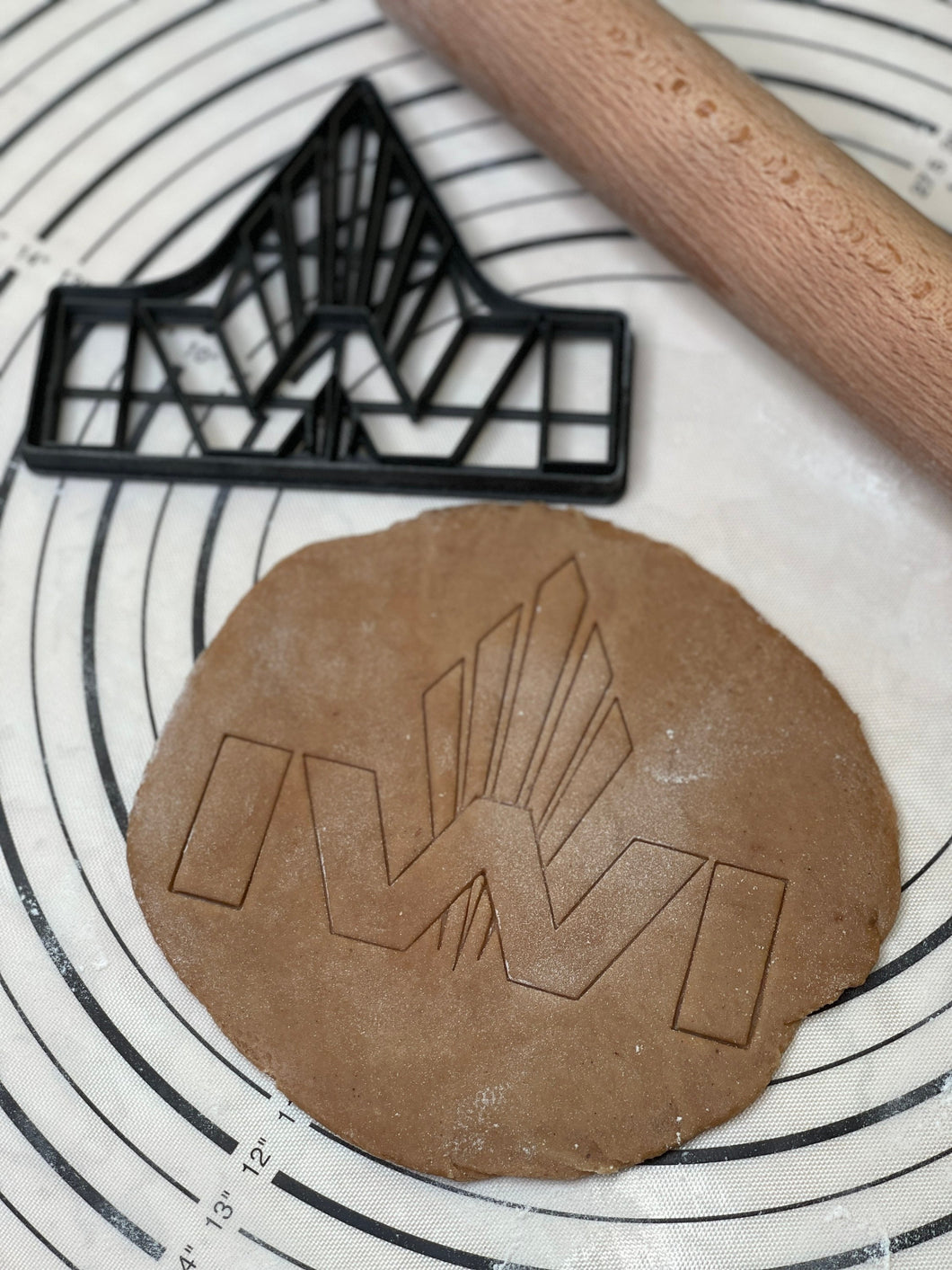 IWI Logo Cookie Cutter & Mold 4.5” Produced by 3D Kitchen Art